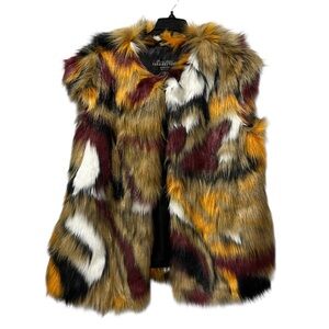 Fabulous Furs Multicolor Faux Fur Vest